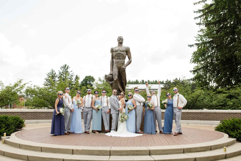 Spartan Statue, Wedding Party